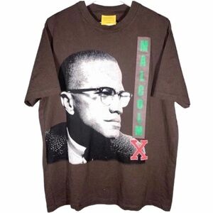 Malcolm X T-Shirt Men’s Large Shoe Palace Civil Rights Activist 100% Cotton